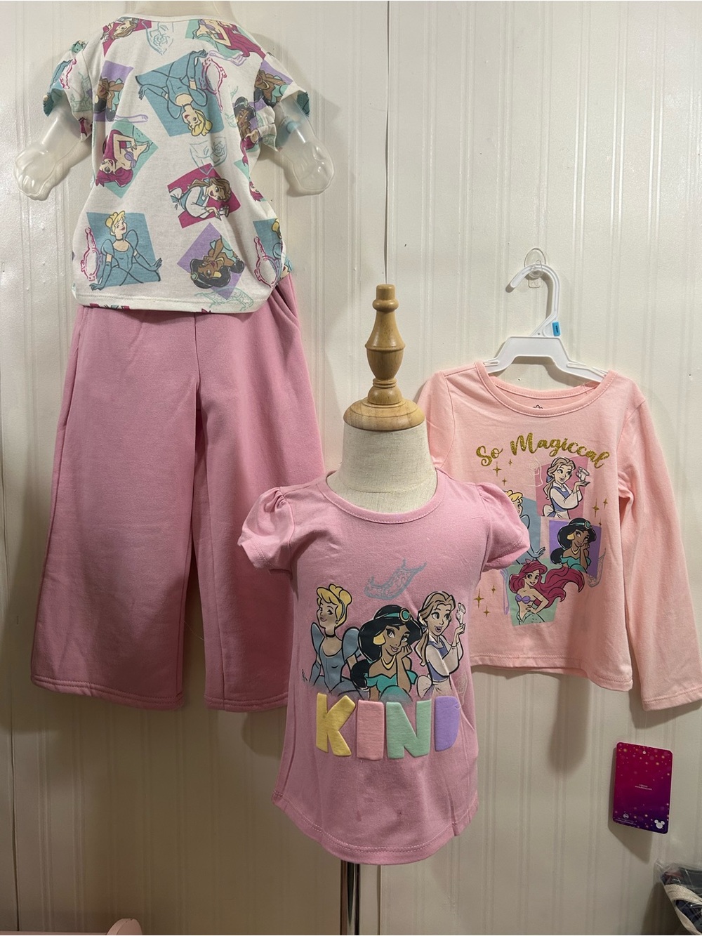 Disney Girls Pink Princess Top and Pant Set